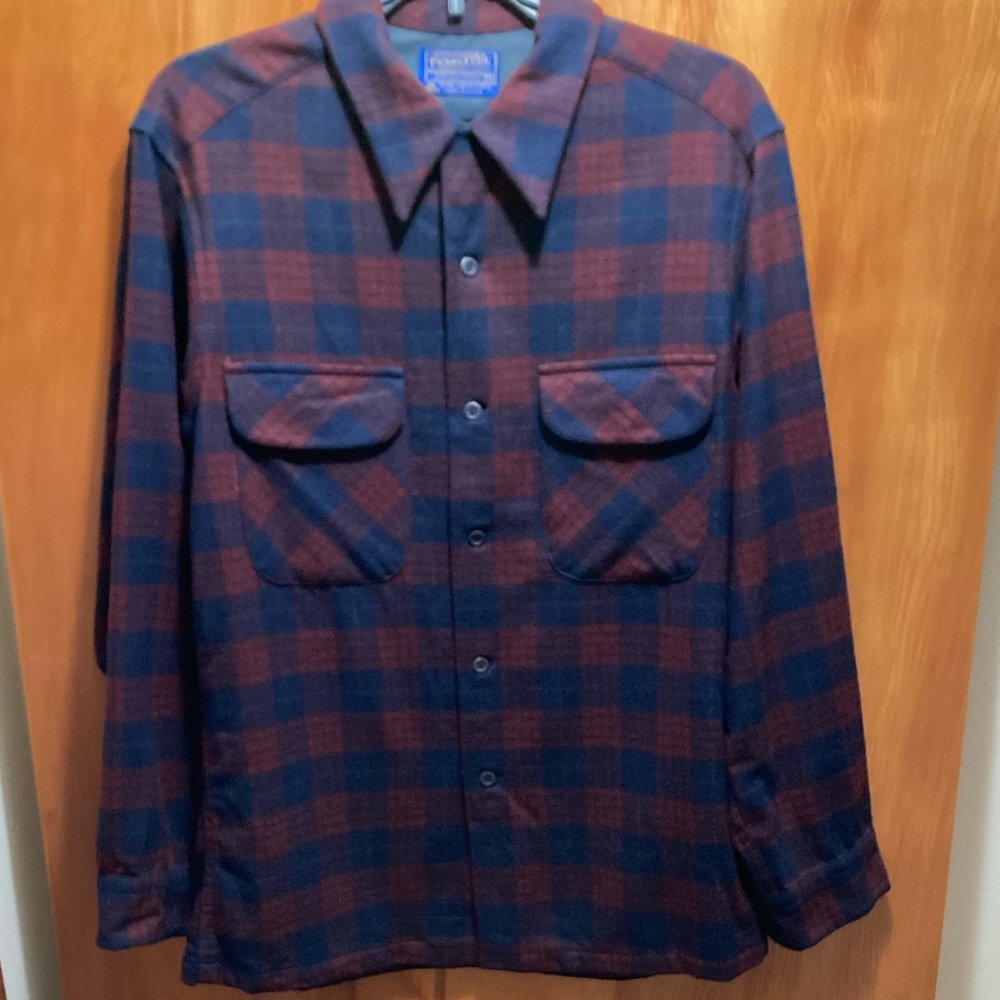 Vintage Pendleton Men’s Wool Shirt Plaid Made in the USA Size Medium